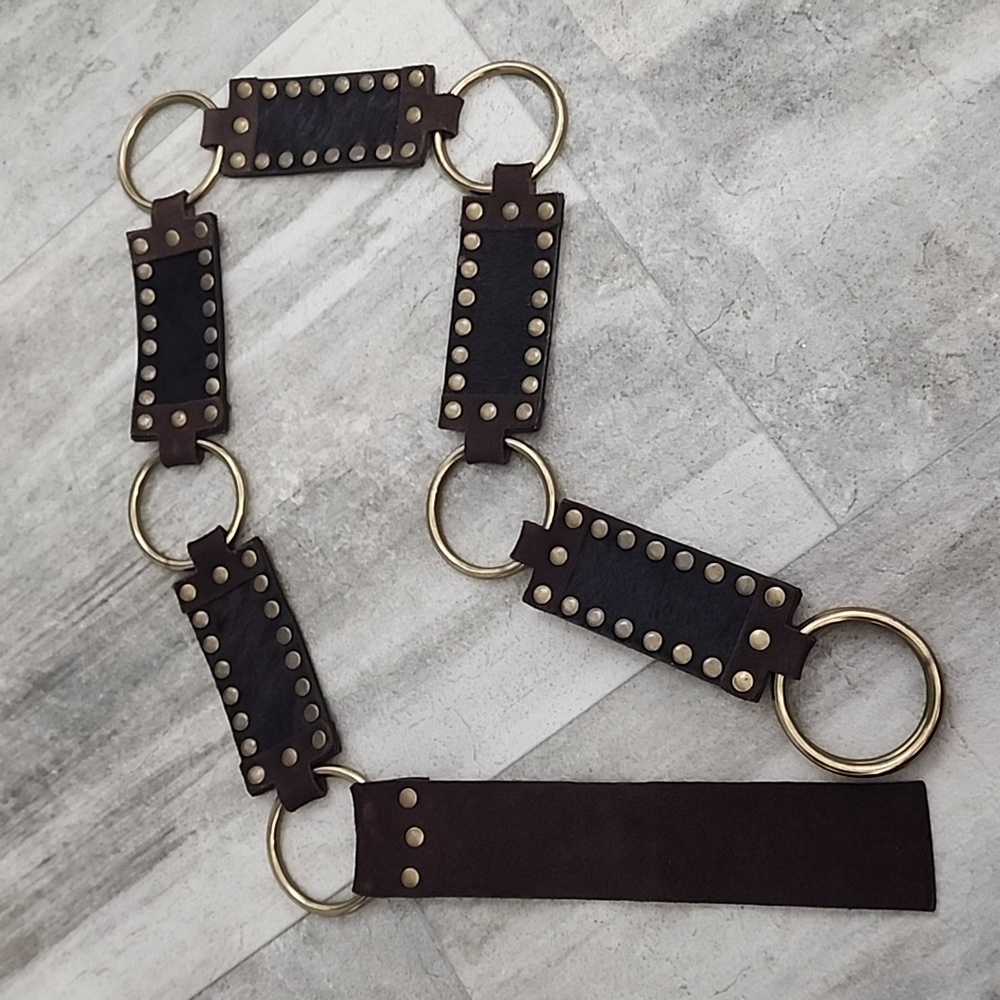 Women's cowhair belt, 36"